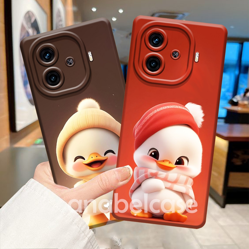 SOFTCASE VIVO IQOO Z9 TURBO 5G / IQOO Z7 / IQOO Z7X 2024 / CUTE DUCK MOTIF - CUTE Csae - เคส Iqro - 