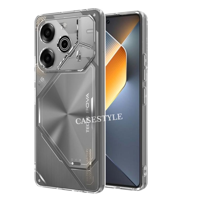 Tecno Pova 6 5GกรณีTecno Pova 6 Pro 5GกรณีClear HD 2.0MMใสSoftcase Tecno Pova 6 5G Tecno Pova 6 Pro 