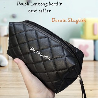 Pouch Lontong Bordir Wanita Best Seller - Pouch Kosmetik Wanita