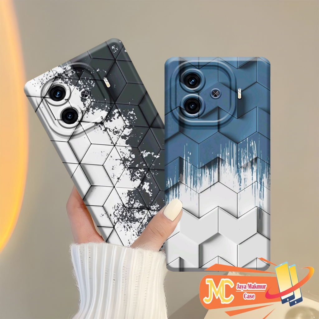 SOFTCASE VIVO IQOO Z9 TURBO 5G / IQOO Z7 5G / IQOO Z7X 5G 2024 ใหม่ล่าสุด / Cool Abstract MOTIF - เค