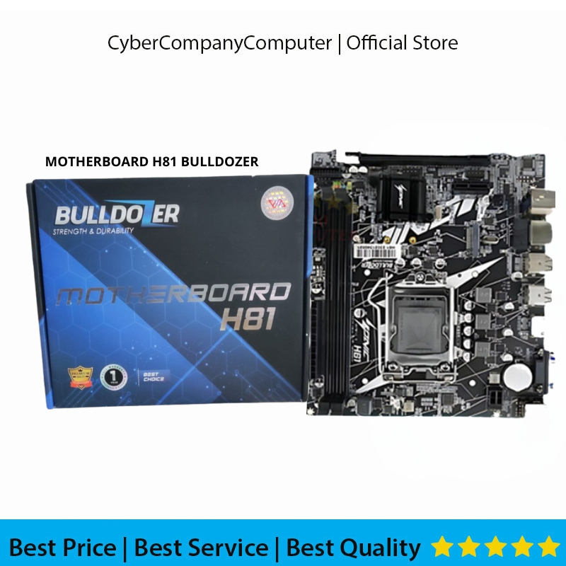 เมนบอร์ดเท่านั้น H81 BULLDOZER - MOTHERBOARD H81 BULLDOZER SOCKET LGA 1150 DDR3 SUPPORT GEN 4 - MOBO