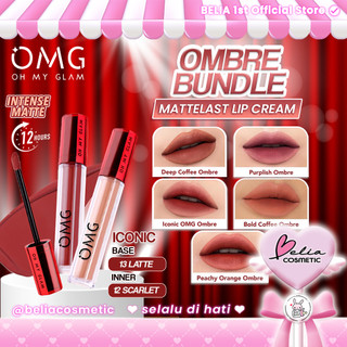 ❤ BELIA ❤ OMG Paket Ombre Mattelast Lip Cream | Oh My Glam Lip Matte Lipcream Lipstick | BUNDLING RAMADHAN