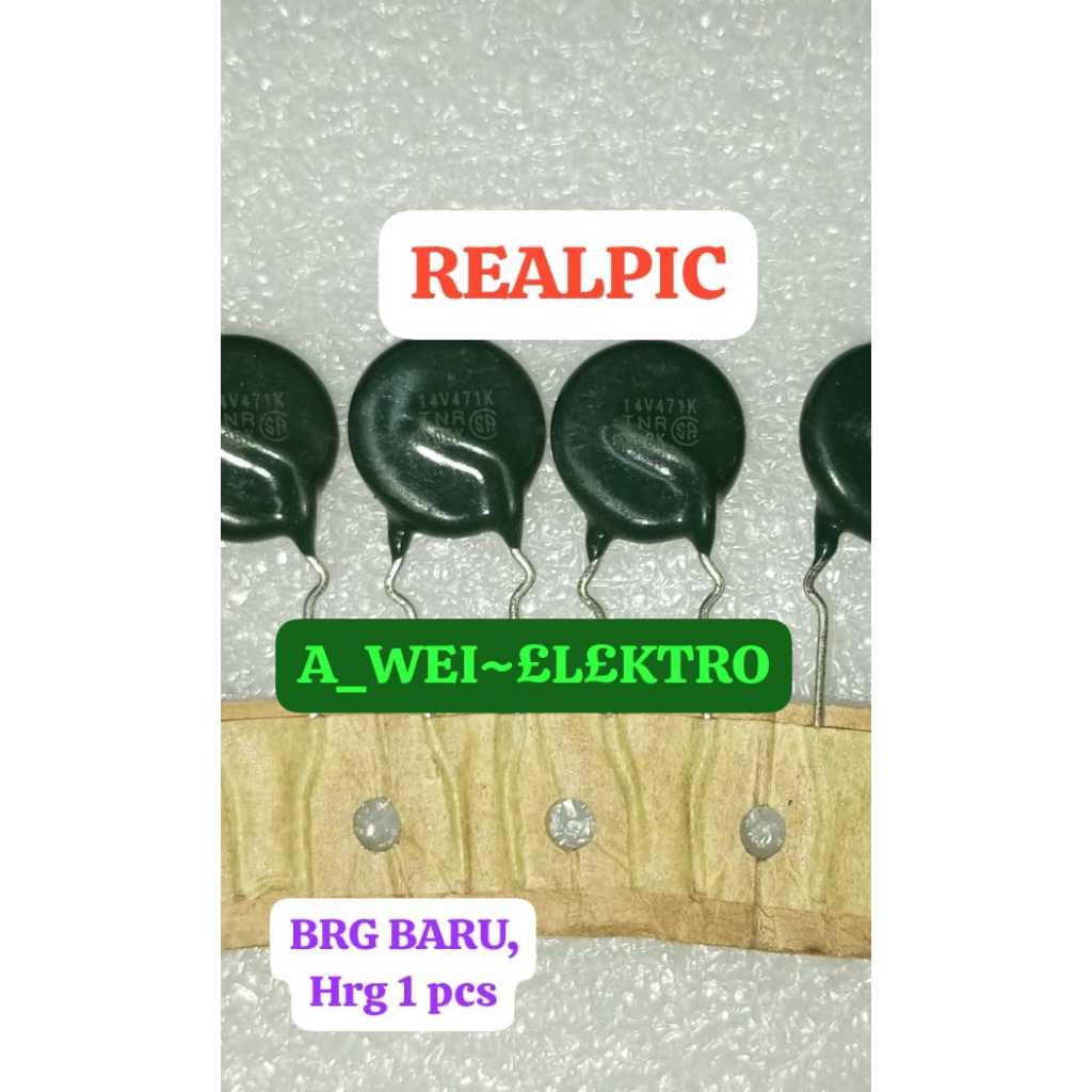 Hrg 1 ชิ้น VARISTOR 471K 14V TNR METAL ORIGINAL 14v471K 14V471