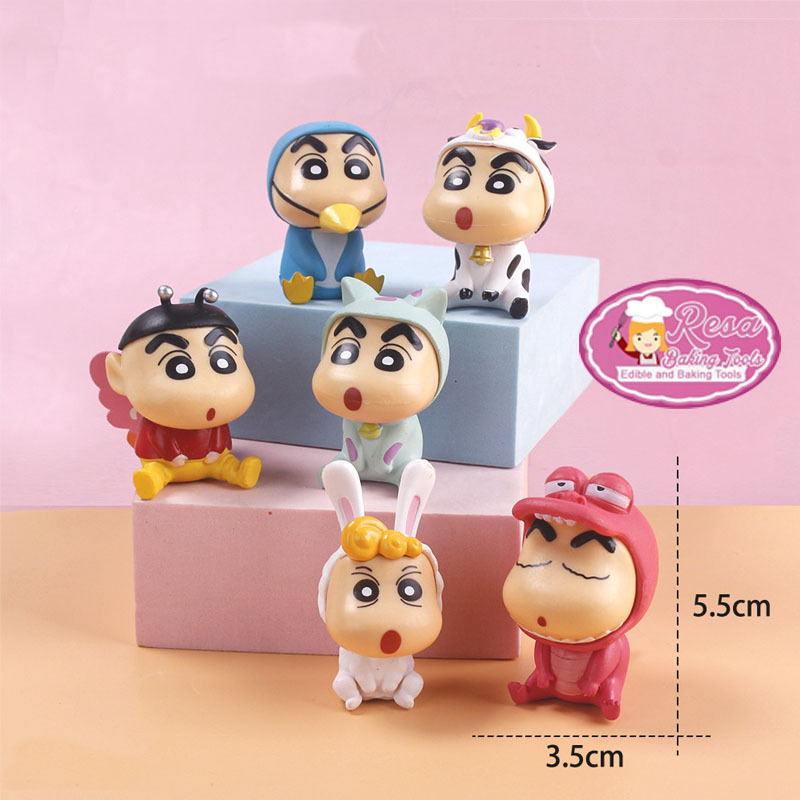 Shinchan Crayon Topper Set 6 ชิ้น