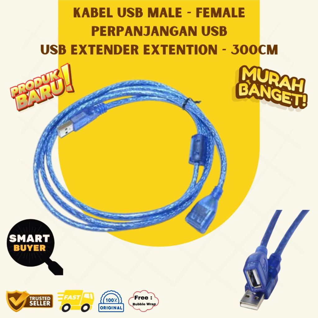USB ชายหญิงสาย USB Extension USB Extender Extension 300 ซม.3 M USB 2.0