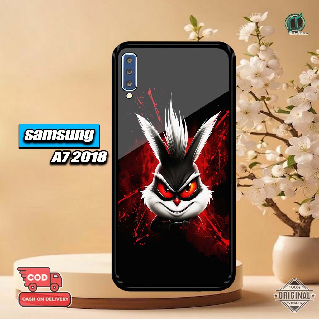 ล่าสุด Samsung A72018 Hardcase 2D Glossy [Rabbit Motif Casing Samsung A72018 Hardcase Sofcase Glossy