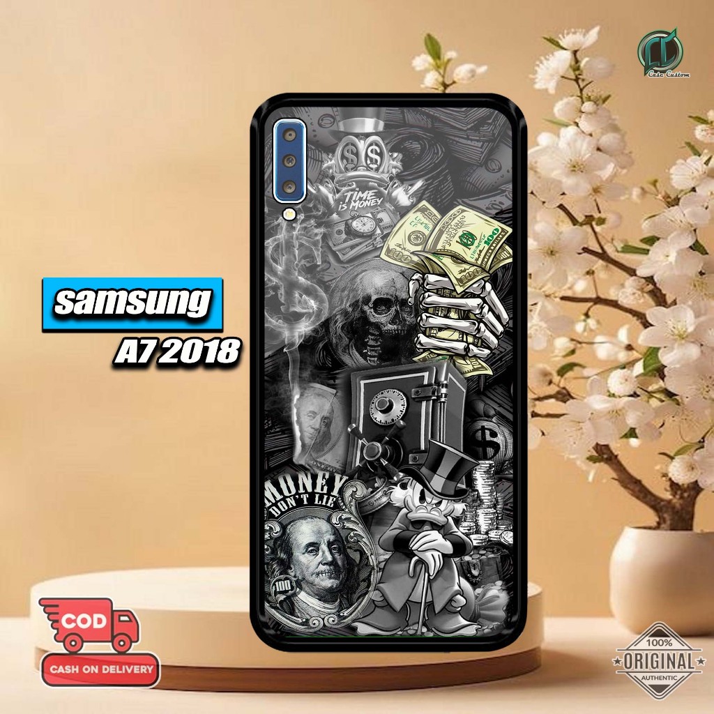 เคส Samsung A72018 ล่าสุด 2D Glossy Hardcase [Manny Motif] Samsung A72018 Casing Hardcase Sofcase Gl