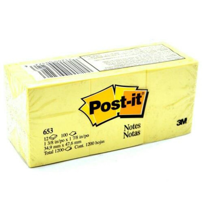 POST-IT 3M 653 / สีเหลือง / ขายปลีก