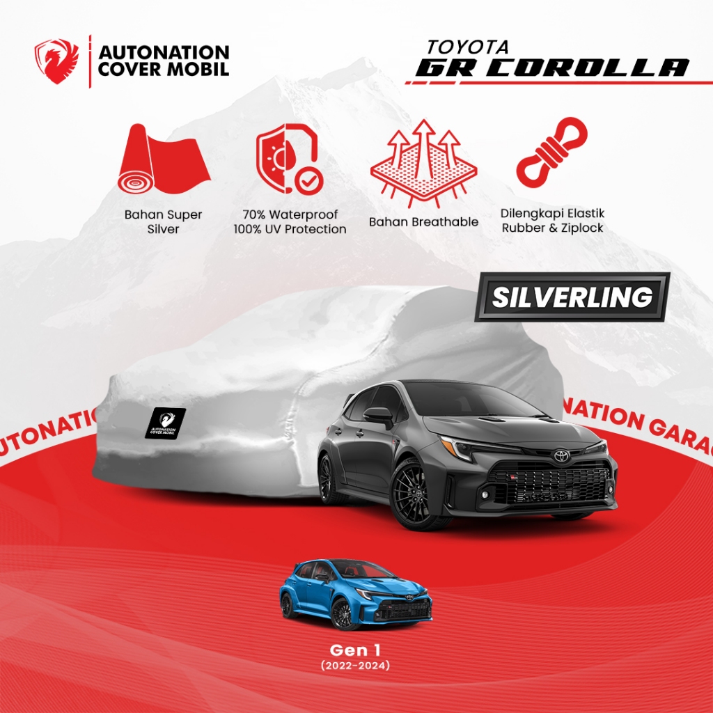 Automation Garage – ผ้าคลุมรถ Toyota GR Corolla Silverling