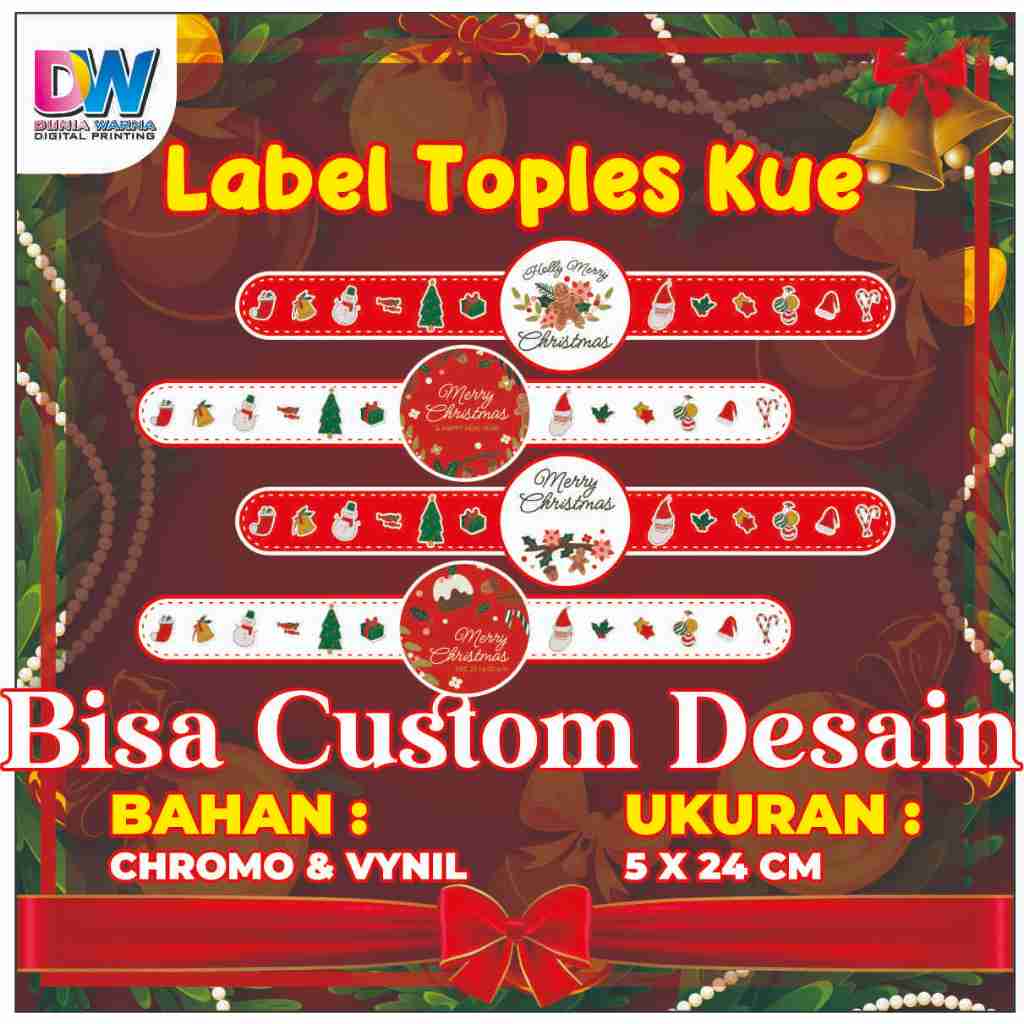 CAKE JAR LABEL/CUSTOM FOOD LABEL/PACKAGING LABEL