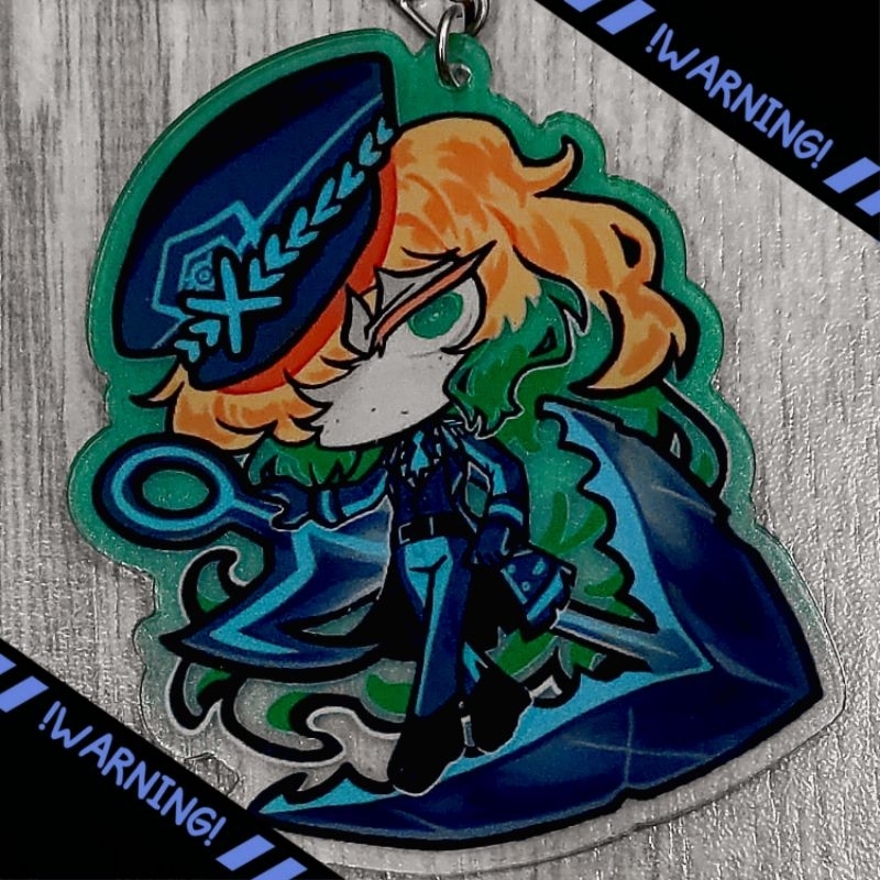 Ishmael Blind หลีกเลี่ยงอุปสรรค EGO พวงกุญแจโปร่งแสง Limbus บริษัท Fanart โดย Tofuaru