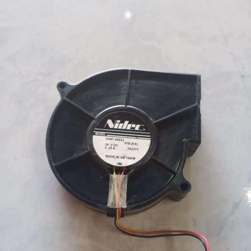 NiDEC D09L-24SS2/24volt 0.25a พัดลมหอยทาก