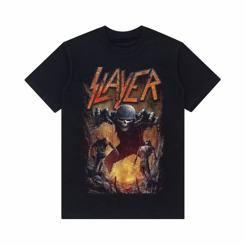 เสื้อยืดวงฆ่า/เสื้อยืดวงโลหะนอก/เสื้อยืดวงคอมบ์30ส