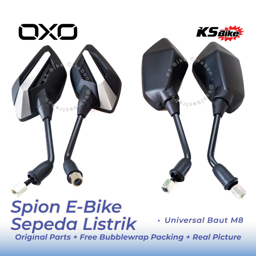OXO M8 DY2 JG1 Universal ไฟฟ้าจักรยาน E-Bike กระจกมองหลังคู่กระจกรถจักรยานยนต์ไฟฟ้าด้านหลัง UWinfly 