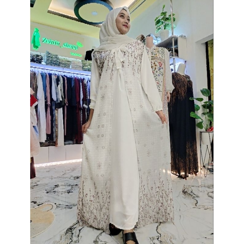 GAMIN 3IN1 ALREADY DPET GAMIS+OUTER+HIJAB /LEBARAN GAMIS/WHITE BUKBER GAMIS/WOMENS GOWNS
