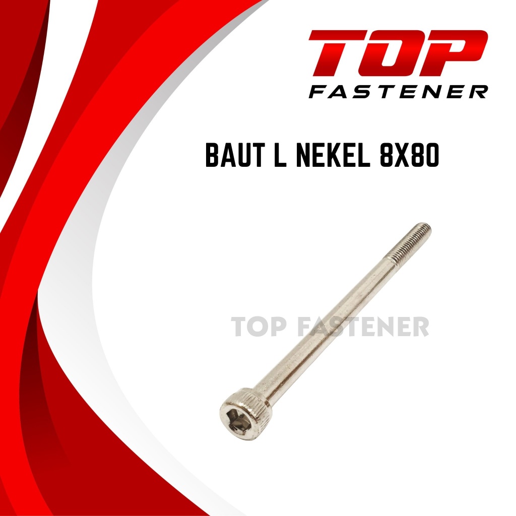 BOLT L M8 8X80 NEKEL KEY L6