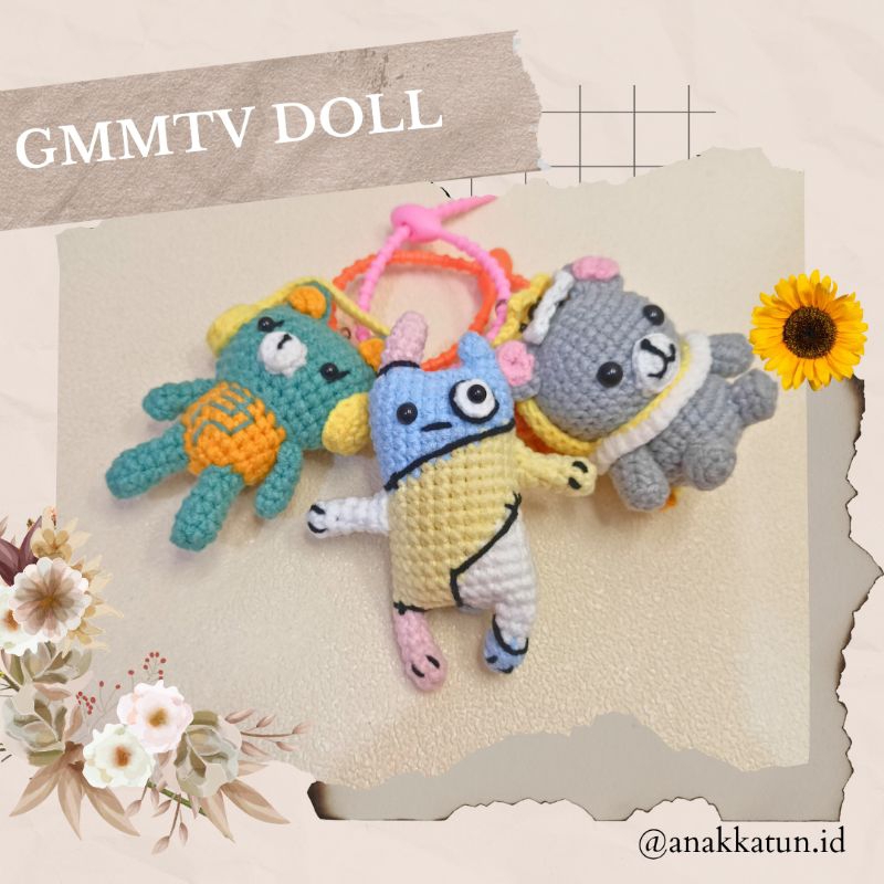 พวงกุญแจ GANTUNAMIgurumi GMMTV DOLL / ดูคุณ / Permpoon / น้องจมูก / Lykyou / Polcasan / Kingman / Ja