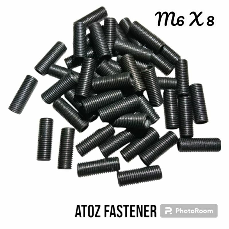 MESIN M6 X 8 BLACK IRON THREAD SHOCK / ENGINE BLOCK SHOCK