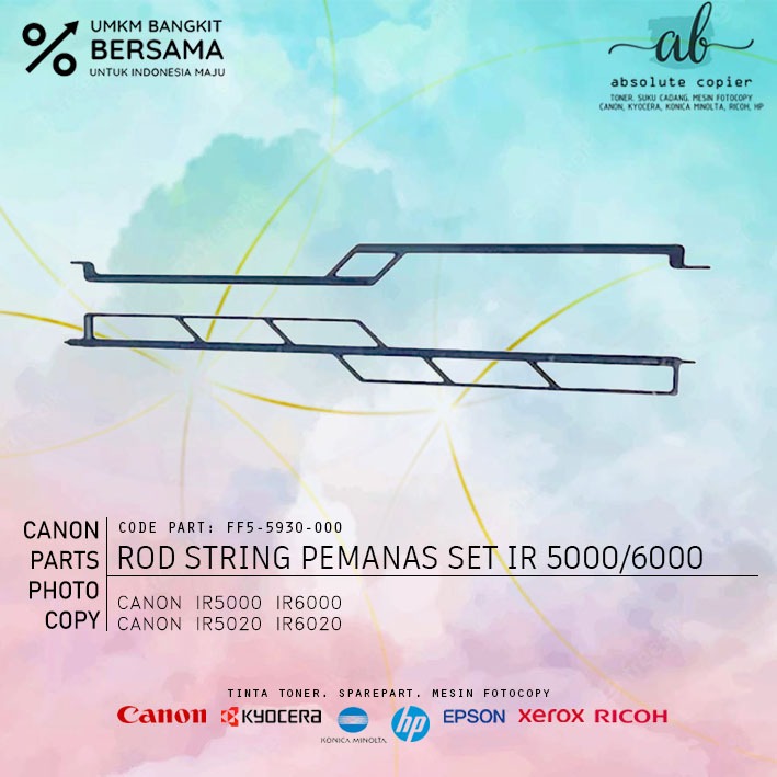 Teflon เครื่องทําความร้อน Rod String สําหรับ Canon IR IR 2870 2830 3245 4570 3255 3055 3045 2230 Fix