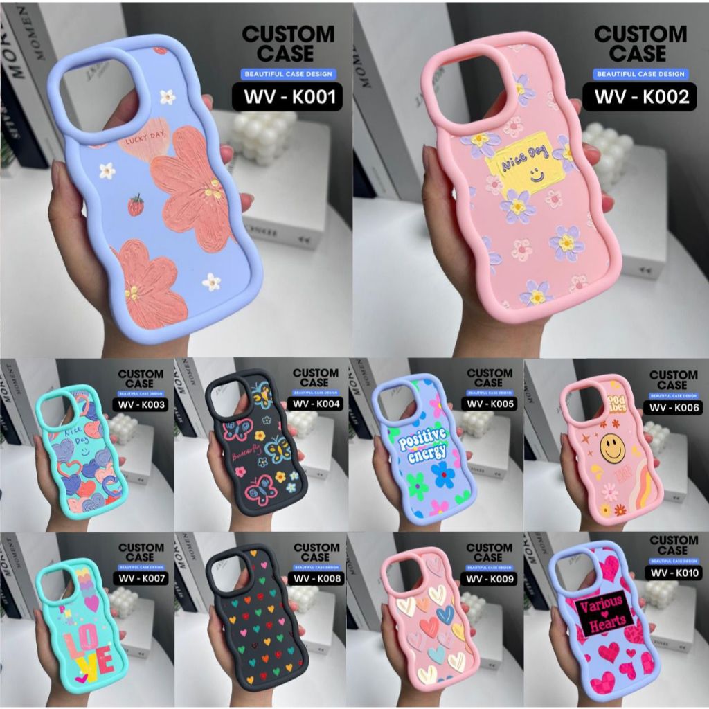 IPHONE 6/IP 6+/IP 7/IP 8/IP 7+/IP 8+ CASE MOTIF CODE WV K001-K010 ⭐️วีนัส เอซีซี