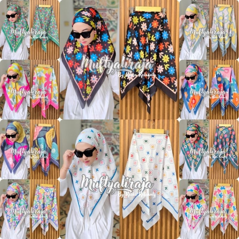 ล่าสุด 2022 DENAY KW MOTIF RECTANGULAR VEIL