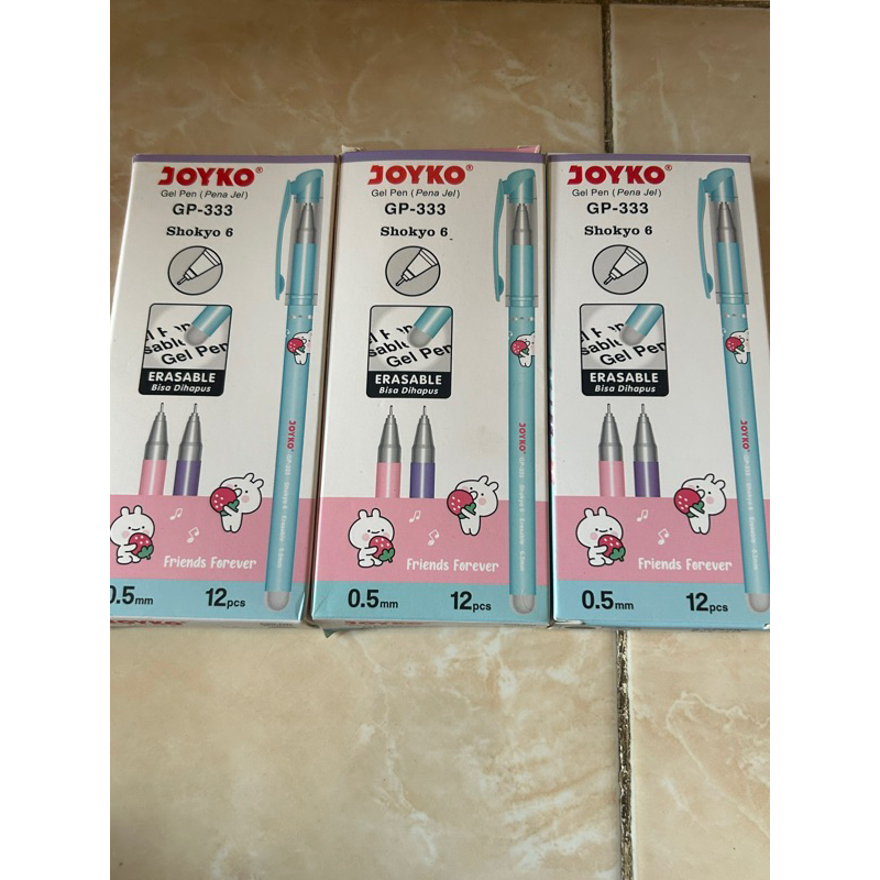 Erasable ปากกาเจล GP-333 1 แพ็ค มี 12 ชิ้น