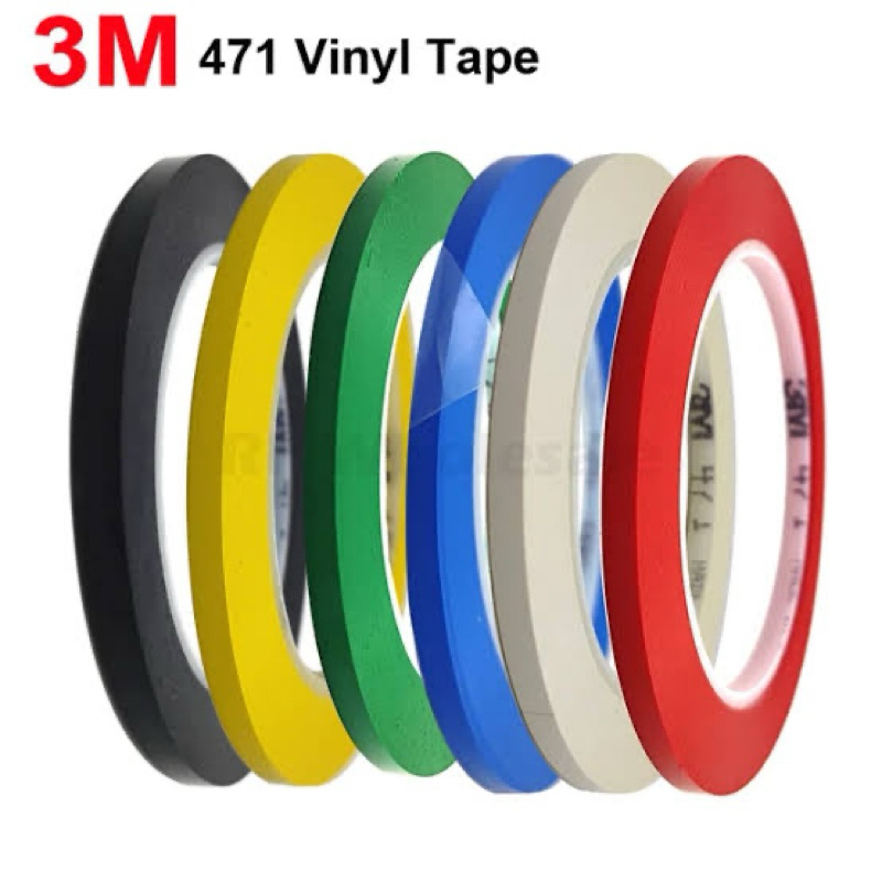 3m 471 เทปไวนิลอเนกประสงค์เทปถูพื้น 6mm x 33mtr