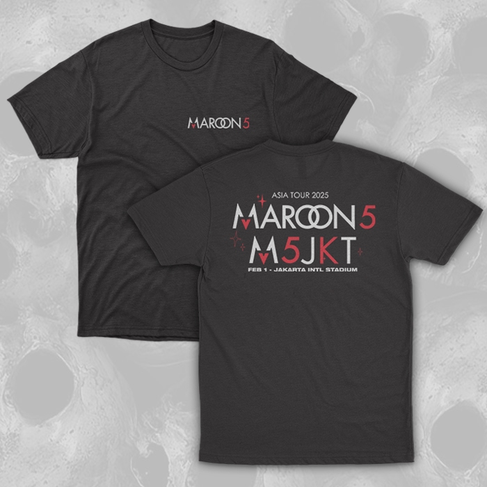 เสื้อยืด MAROON 5 - ASIA 2025 TOUR MAROON 5 - MAROON TSHIRT 5