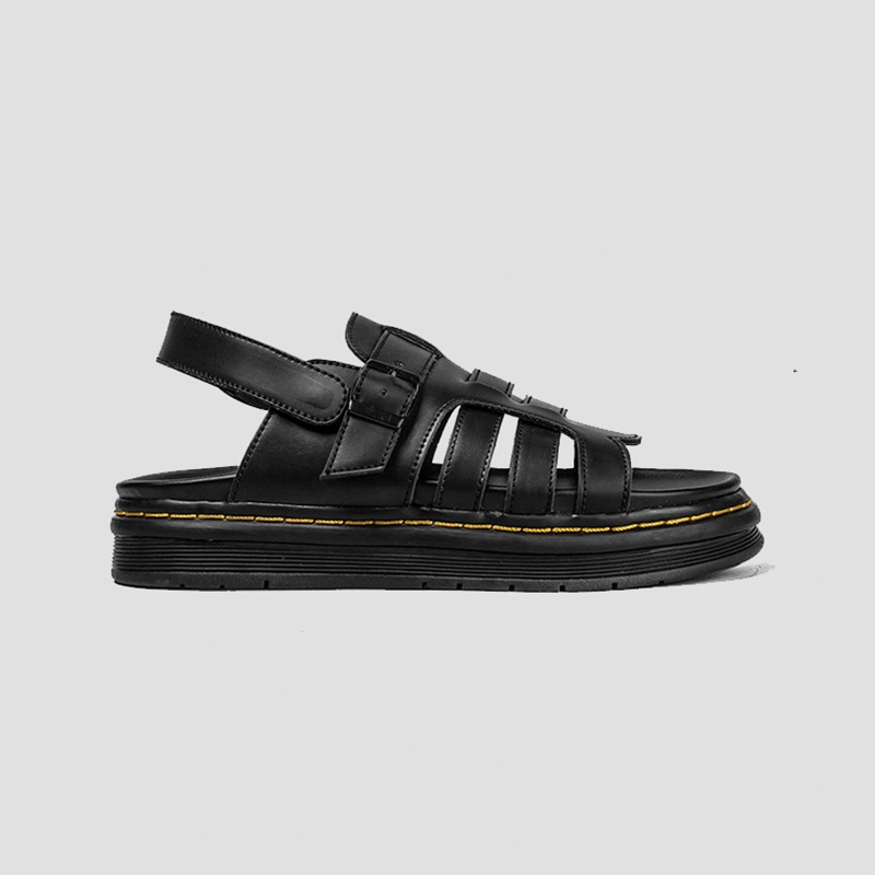 Lvnatica Axcel Black 39-43 รองเท้าแตะหนังผู้ชาย