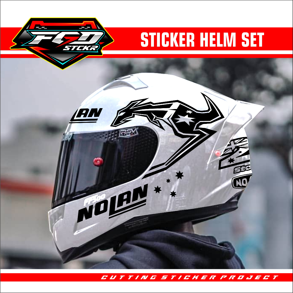 สติ๊กเกอร์หมวกกันน็อค - ชุดสติ๊กเกอร์ตัดหมวกกันน็อค NOLAN STONER สําหรับหมวกกันน็อค