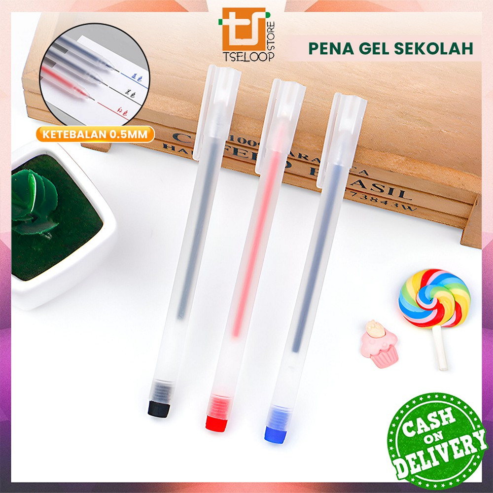 OFM-A46 ปากกาเจลปากกาเครื่องเขียน 0.5 มม.รูปแบบธรรมดาเรียบง่าย / อุปกรณ์การเรียนปากกาลูกลื่น / นําเข