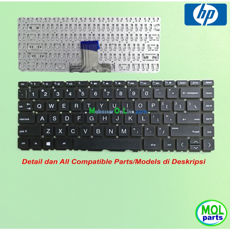 HP Pavilion X360 14-CD 14T-CD 14-CM 14-CK 14-CE 14-DG 14-CE คีย์บอร์ด