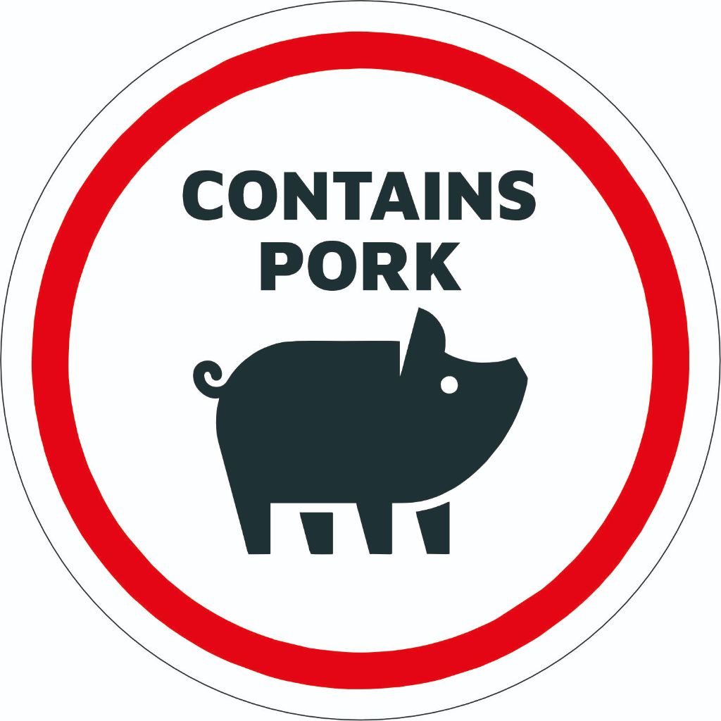 ป้ายอะคริลิค LASER CUT NON HALAL FOOD