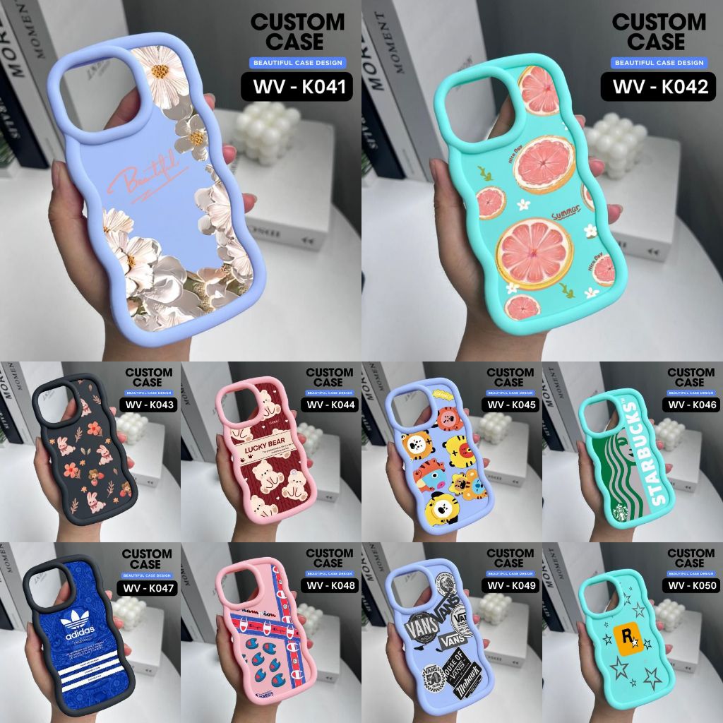IPHONE 6/IP 6+/IP 7/IP 8/IP 7+/IP 8+ CASE MOTIF CODE WV K041-K050 ⭐️วีนัส เอซีซี