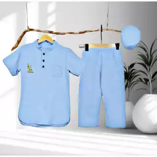 ชุดมุสลิมสําหรับเด็กผู้ชาย รุ่น อาซาริฟ/แอสริฟ โคโกะ เสื้อผ้าเด็ก 1-10 ขวบ