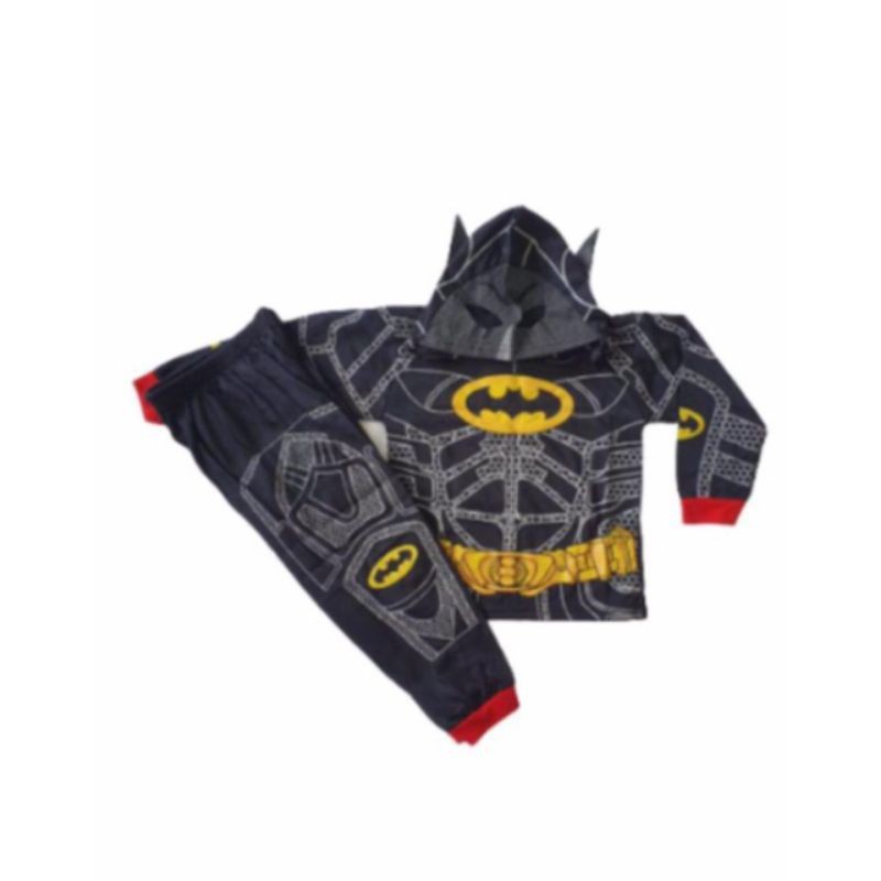 BATMAN CHILDRENS COSTUME ฟรีหน้ากากผ้าสําหรับ 2-10 ปี CHILDREN