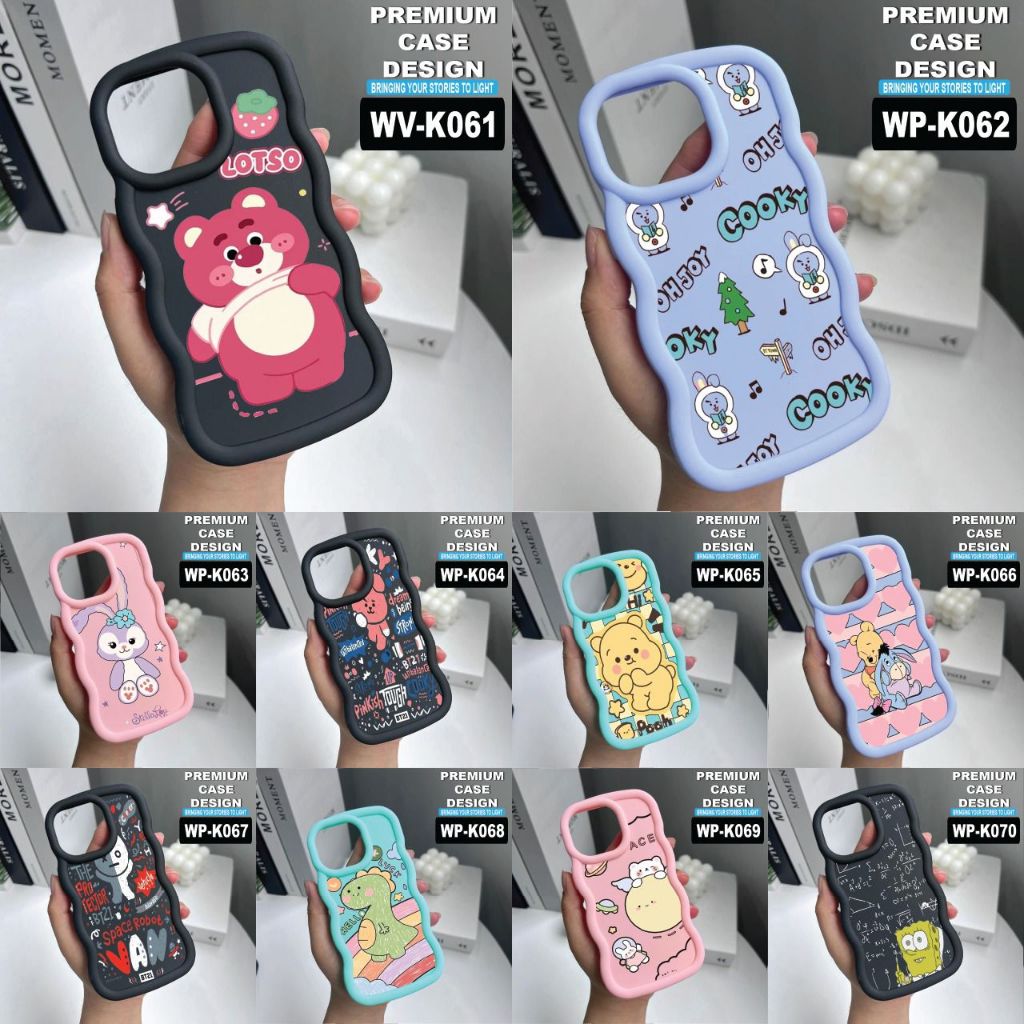 IPHONE 6/IP 6+/IP 7/IP 8/IP 7+/IP 8+ CASE MOTIF CODE WV K061-K070 ⭐️วีนัส เอซีซี