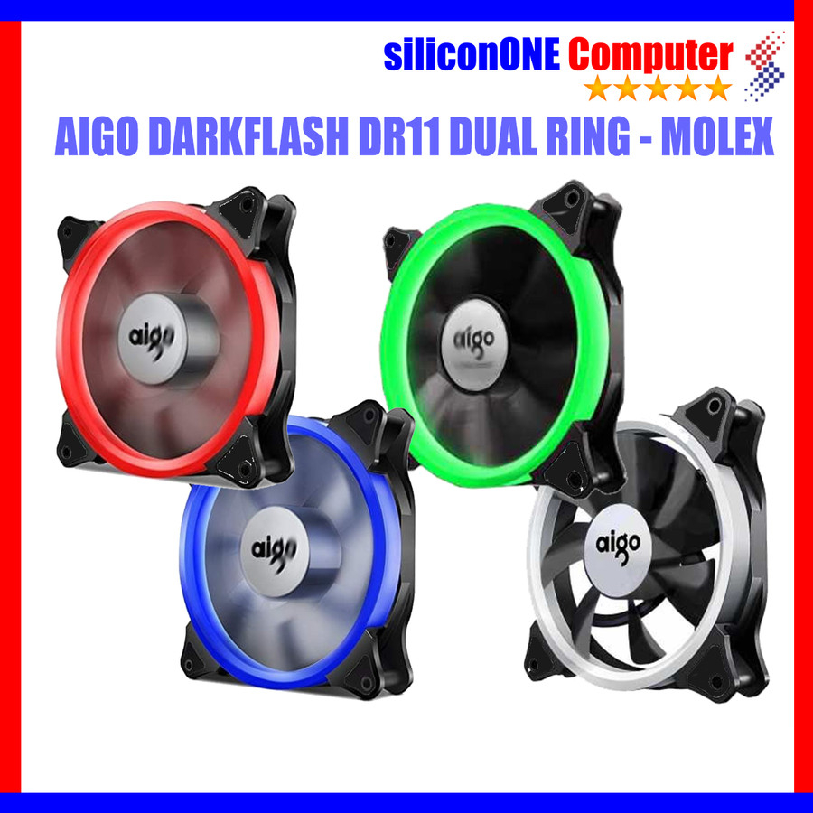 AIGO FAN DR11 DARKFLASH DOUBLE RING MOLEX