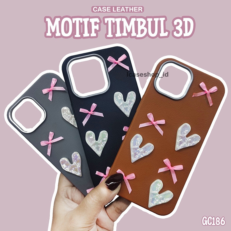 GC186 SOFTCASE CASING PITA LOVE 3D หนังกรณีสําหรับ XIAOMI REDMI A1 A2 A3 8 8A 9A 9C 9T 10 10A 12 13 