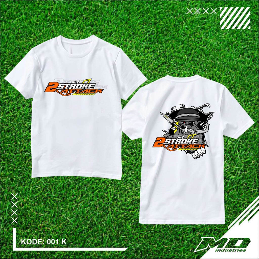 2-Stroke Racing T-shirt Racing T-shirt 2-Stroke Distro T-shirt เสื้อยืดสามารถ