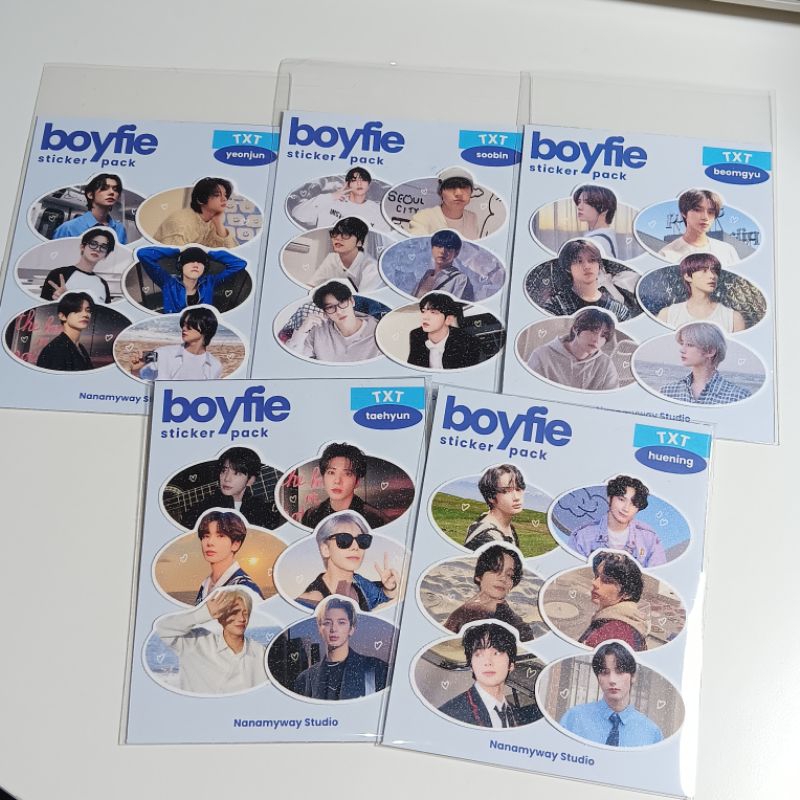 MINIMAL TXT BOYFIE STICKER PACK โดย Nanamyway Studio | MINIMUM PURCHASE 2 ชิ้น