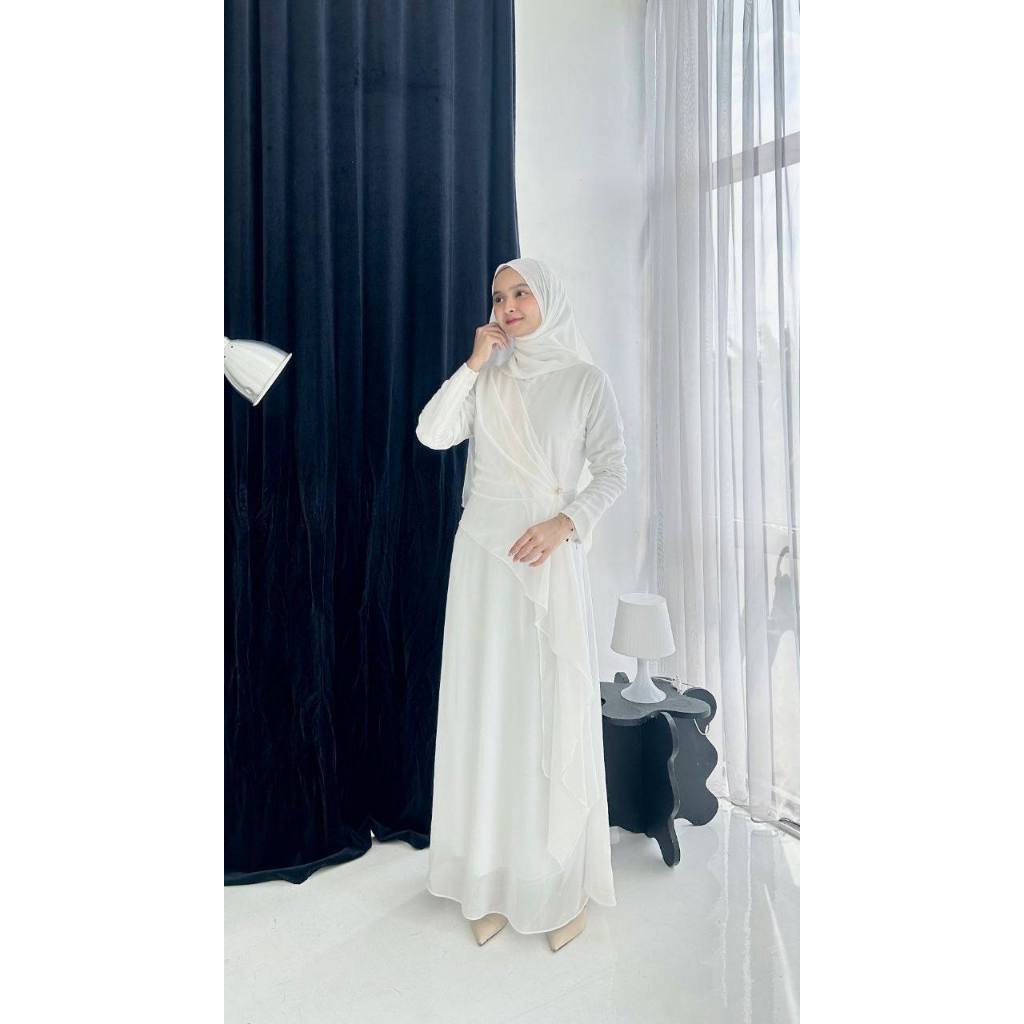 ชุดเดรส Givana gamis ทําจาก curty babydoll พรีเมี่ยม เสื้อผ้ามุสลิมของผู้หญิงรุ่นล่าสุด