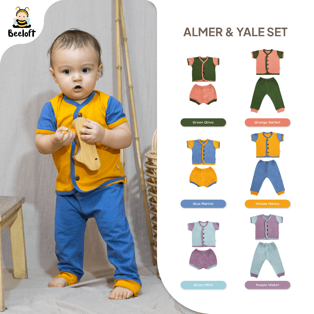 ชุดเสื้อผ้าเด็กแรกเกิด Beeloft - ชุด Almer และชุด Yale