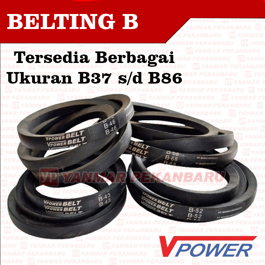V-Belt Van Belt Belting V-Power B37 B38 B39 B40 B41 B42 B43 B44 B45 B46 B47 B48 B49 B50 B51 B52 B53 