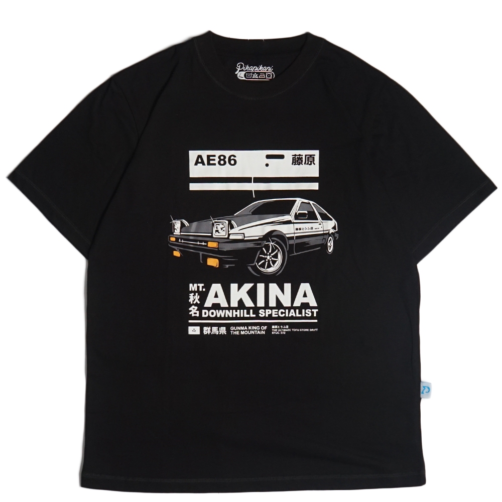 เสื้อยืดอนิเมะ Pikapikani Initial D AE 86
