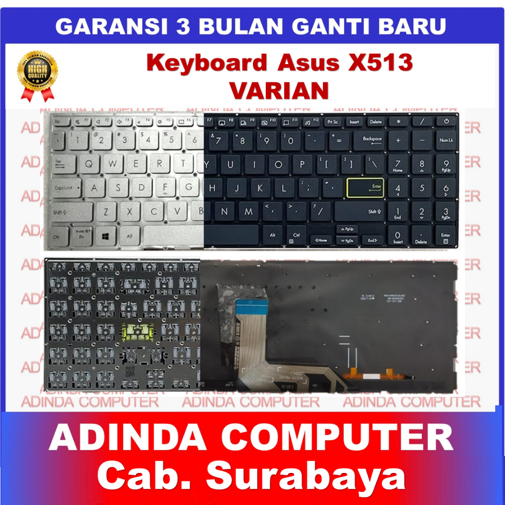 คีย์บอร์ด Asus Vivobook 15 X513 K513 X513E X513EA A513 D513 M513