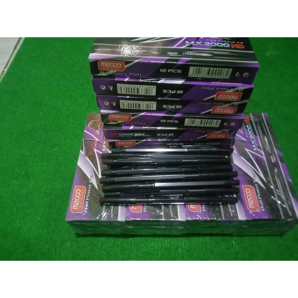 MX 2000 ปากกาหมึกสีน้ําเงินสีดํา M2000 ND ปากกาลูกลื่น mx2000 เนื้อหา 3 ชิ้น