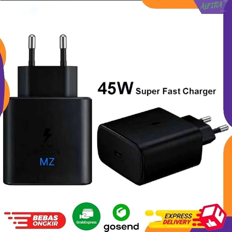 CHARGER/TRAVEL ADAPTER 45W USB TYPE C TO TYPE C FAST CHARGER ORIGINAL