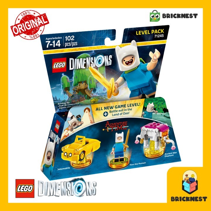 Lego 71245 ขนาด: Adventure Time Finn Level Pack