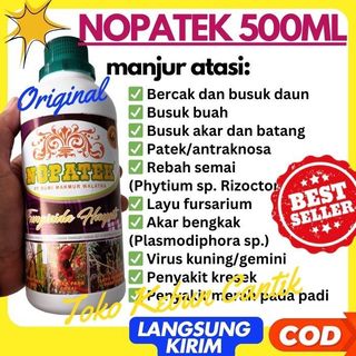 NOPATEK Fungisida Hayati Obat Semprot Cair Ampuh - Solusi Terbaik untuk Penyakit Patek Cabe, Busuk Daun, dan Busuk Akar Tanaman Palawija - Harga Murah Cocok untuk Pertanian Organik Terlaris Shopee 2025